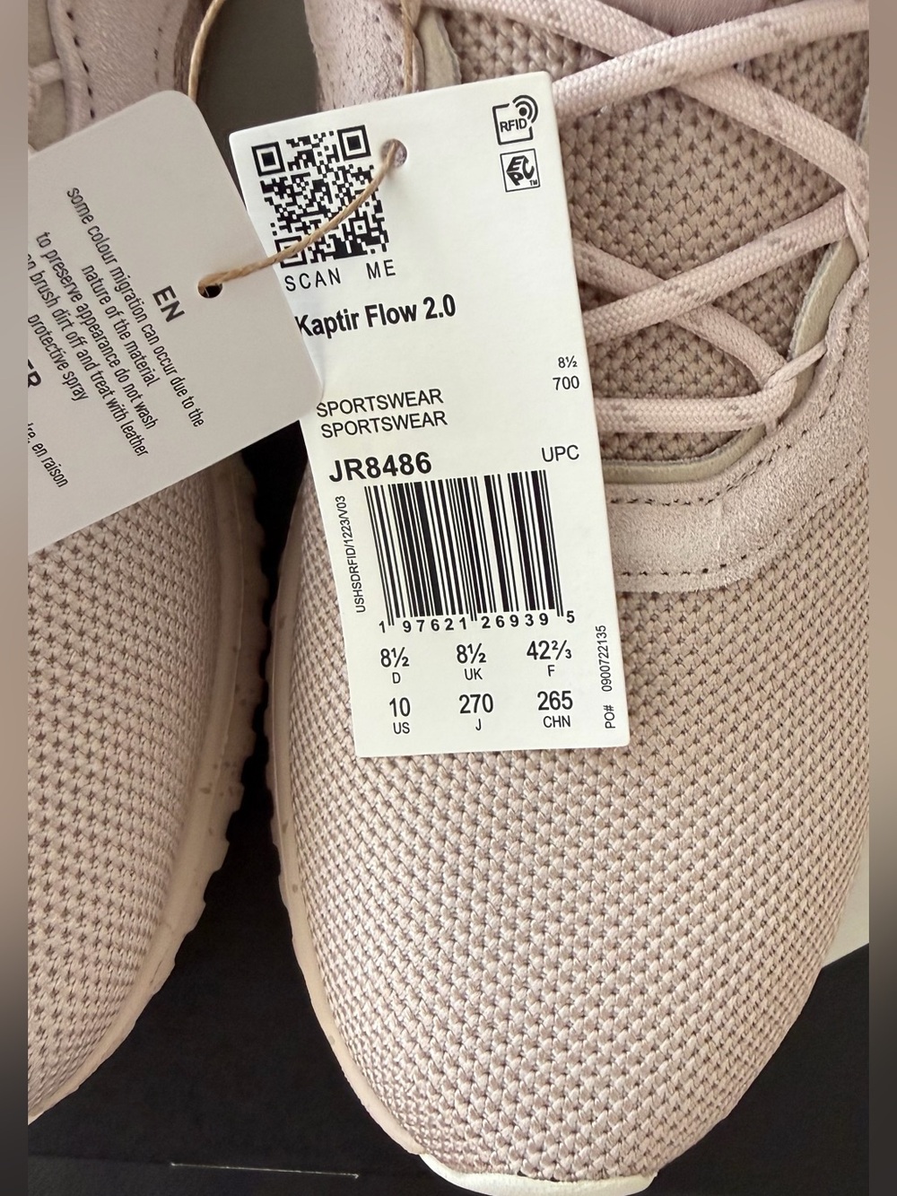 NWB Adidas Kaptir Flow 2.0 Sneaker - Picture 5 of 9